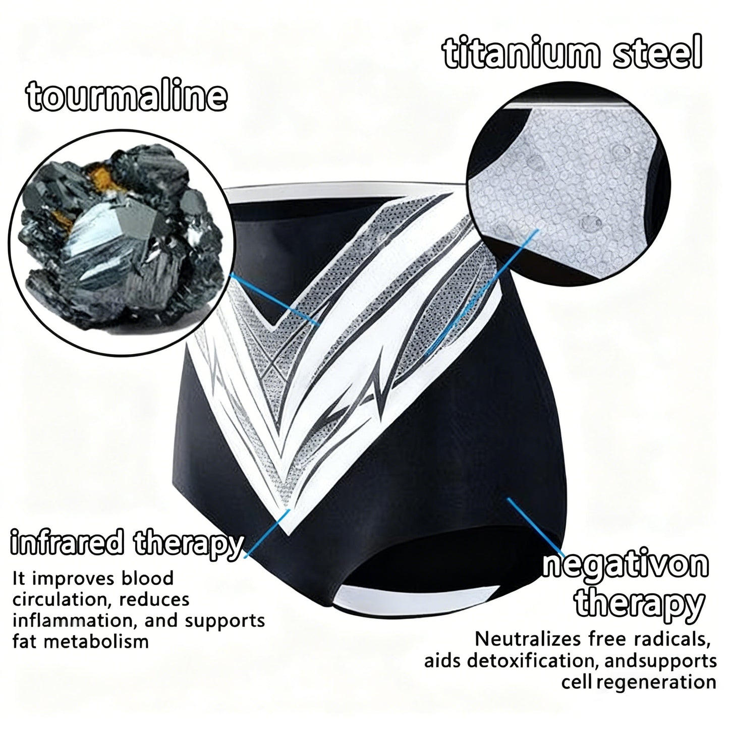 🔥Last day:70% off🏆 Self-regulating tourmaline shaping shorts with titanium fiber