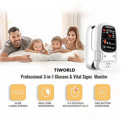 🎅Christmas Hot Sale🔥Bloodless Glucose Meter 🩸: High-Accuracy Non-Invasive Monitoring (99.9% Clinical Precision 🎯) ✅