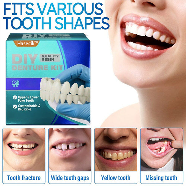 🎅Christmas Sale 🎄Hasecik™ Moldable Dentures🧑🏽‍⚕️Obtain American Dental Association (ADA)