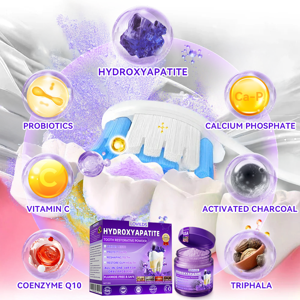 【We take care of your teeth】👨‍🔬𝐻𝑦𝑑𝑟𝑜𝑥𝑦𝑎𝑝𝑎𝑡𝑖𝑡𝑒 𝑇𝑜𝑜𝑡ℎ 𝑅𝑒𝑠𝑡𝑜𝑟𝑎𝑡𝑖𝑣𝑒 𝑃𝑜𝑤𝑑𝑒𝑟 🥇  (effectively repairs cavities, gum issues, tooth sensitivity, mouth ulcers, yellowing teeth, and improves oral health)🦷