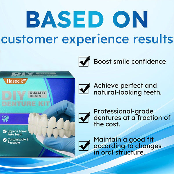 🎅Christmas Sale 🎄Hasecik™ Moldable Dentures🧑🏽‍⚕️Obtain American Dental Association (ADA)