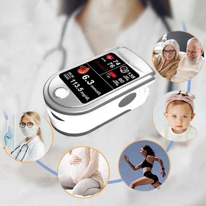 🎅Christmas Hot Sale🔥 Profesional 3in1 Glucose & Vital Signs Monitor- -Painless, Fast, Precise