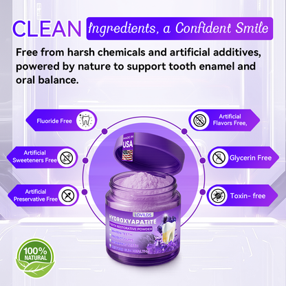 【We take care of your teeth】👨‍🔬𝐻𝑦𝑑𝑟𝑜𝑥𝑦𝑎𝑝𝑎𝑡𝑖𝑡𝑒 𝑇𝑜𝑜𝑡ℎ 𝑅𝑒𝑠𝑡𝑜𝑟𝑎𝑡𝑖𝑣𝑒 𝑃𝑜𝑤𝑑𝑒𝑟 🥇  (effectively repairs cavities, gum issues, tooth sensitivity, mouth ulcers, yellowing teeth, and improves oral health)🦷