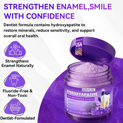 【We take care of your teeth】👨‍🔬𝐻𝑦𝑑𝑟𝑜𝑥𝑦𝑎𝑝𝑎𝑡𝑖𝑡𝑒 𝑇𝑜𝑜𝑡ℎ 𝑅𝑒𝑠𝑡𝑜𝑟𝑎𝑡𝑖𝑣𝑒 𝑃𝑜𝑤𝑑𝑒𝑟 🥇  (effectively repairs cavities, gum issues, tooth sensitivity, mouth ulcers, yellowing teeth, and improves oral health)🦷