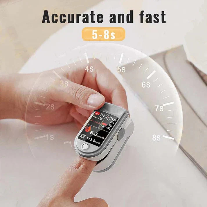 🎅Christmas Hot Sale🔥 Profesional 3in1 Glucose & Vital Signs Monitor- -Painless, Fast, Precise