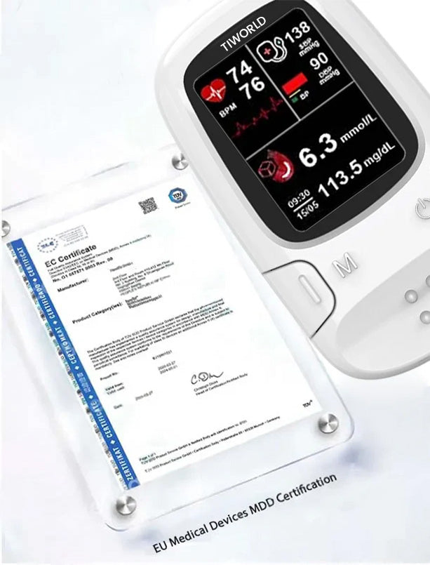 🎅Christmas Hot Sale🔥Bloodless Glucose Meter 🩸: High-Accuracy Non-Invasive Monitoring (99.9% Clinical Precision 🎯) ✅