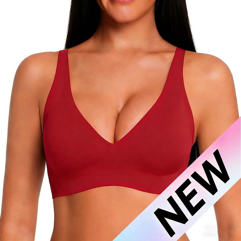 Women’s Wireless Deep V Seamless Push-Up Bralette — Ultra-Comfortable T-Shirt Bra