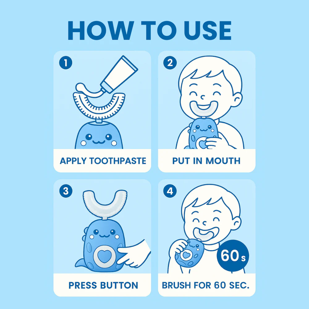 🔥Last day:70% off🏆 Electric U-shaped Toothbrush